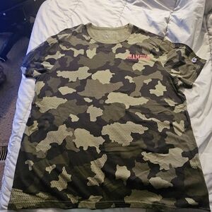 Champion Green and Black Short Sleeve Tee